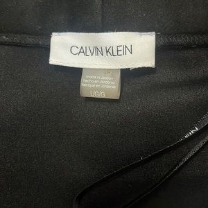 Large Calvin Klein Black Suade Blazer